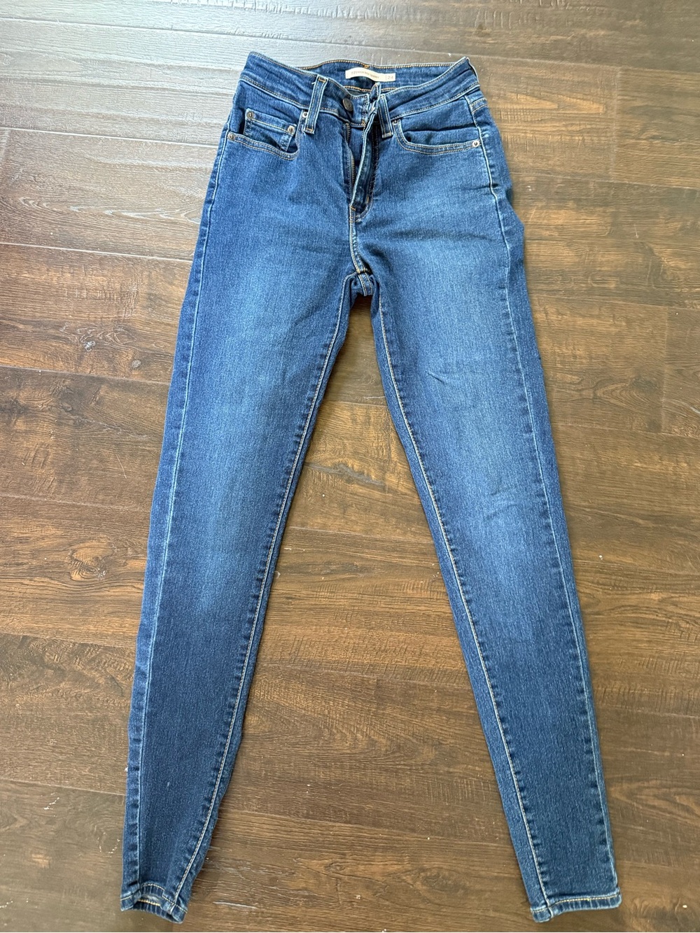 Levi's Blue High-Rise Skinny Jeans